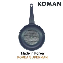 [KOMAN] ] 2 Piece Set : BlackWin Titanium Coated Frying Pan 20cm+Square Pan 19cm - Nonstick Cookware 6-Layers Coationg Die Casting Frying Pan - Made in Korea